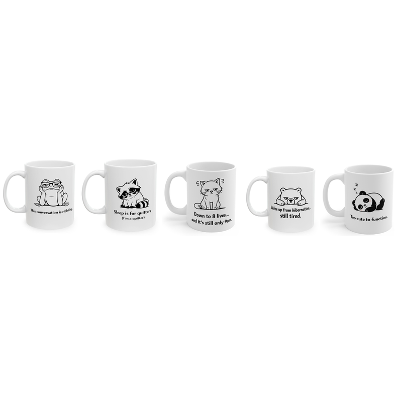Tired Animals Mug Collection